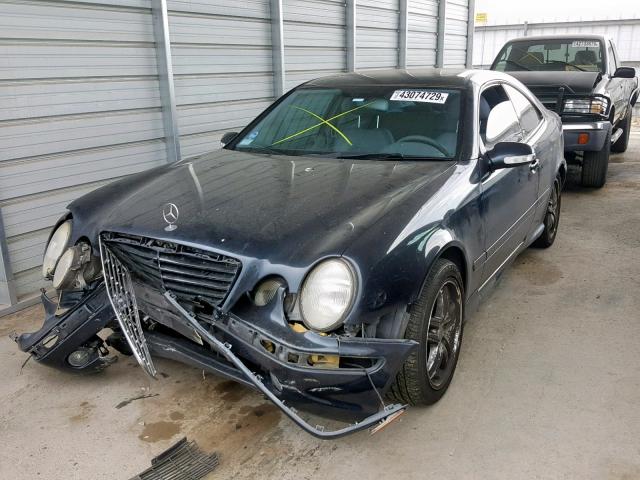 WDBLJ70G1YF156765 - 2000 MERCEDES-BENZ CLK 430 BLACK photo 2