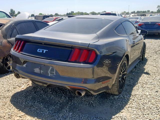 1FA6P8CFXH5330964 - 2017 FORD MUSTANG GT GRAY photo 4