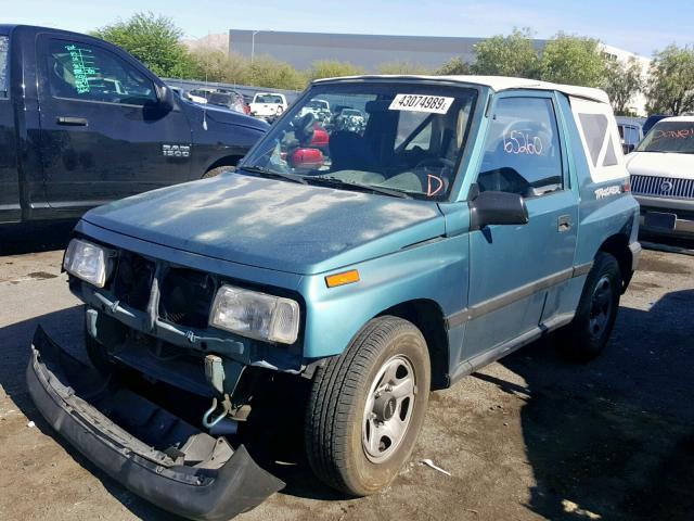 2CNBE1866V6926423 - 1997 GEO TRACKER GREEN photo 2