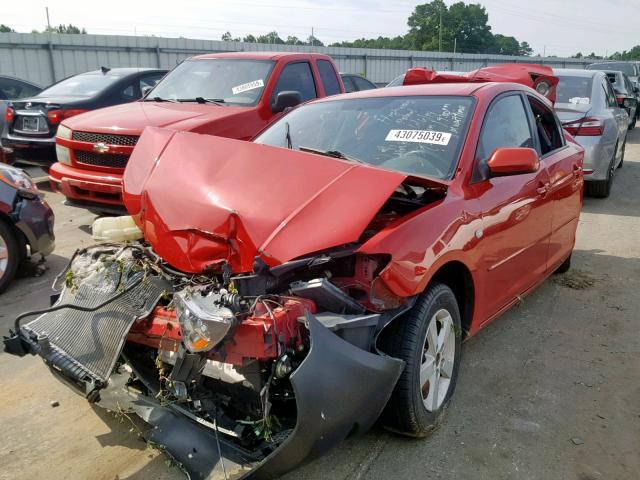 JM1BK12F161460314 - 2006 MAZDA 3 I RED photo 2