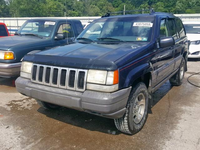 1J4GZ58S8VC629643 - 1997 JEEP GRAND CHER PURPLE photo 2