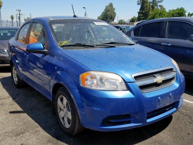 KL1TD56E29B618785 - 2009 CHEVROLET AVEO LS BLUE photo 1