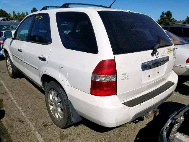 2HNYD18643H502509 - 2003 ACURA MDX TOURIN WHITE photo 3