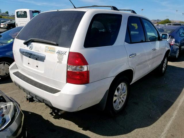 2HNYD18643H502509 - 2003 ACURA MDX TOURIN WHITE photo 4