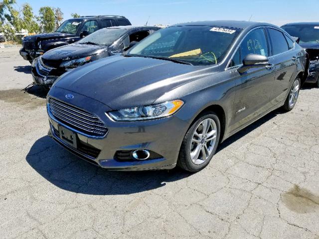 3FA6P0RU1FR172399 - 2015 FORD FUSION TIT GRAY photo 2