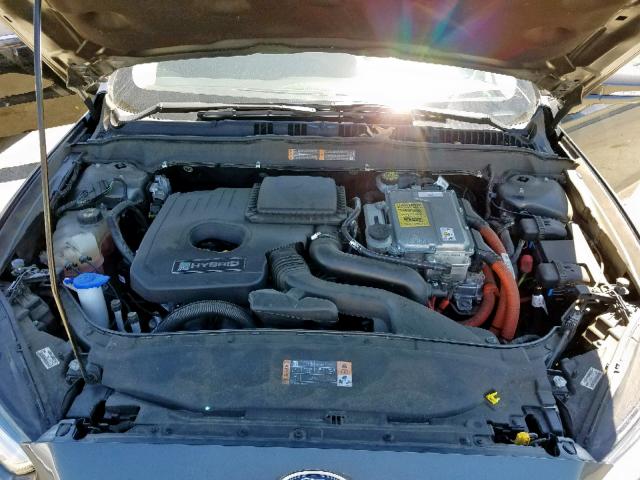 3FA6P0RU1FR172399 - 2015 FORD FUSION TIT GRAY photo 7