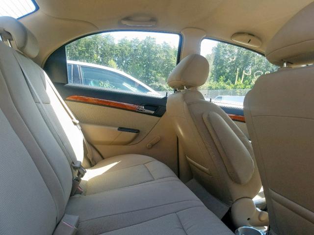 KL1TD56657B126046 - 2007 CHEVROLET AVEO BASE Narıncı foto 6