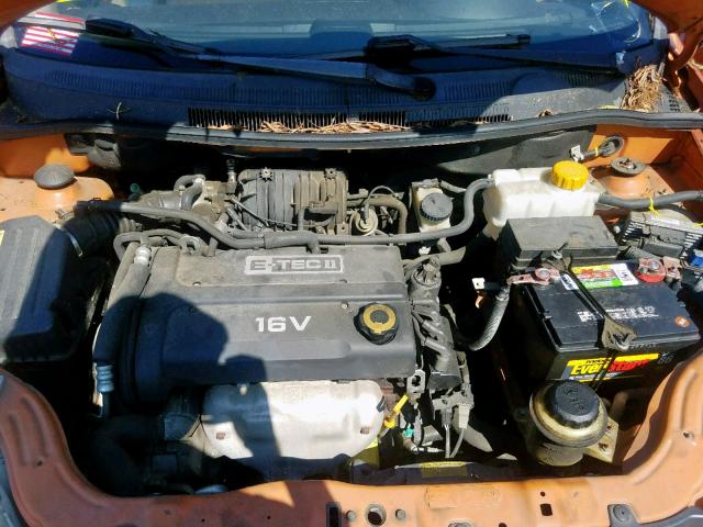 KL1TD56657B126046 - 2007 CHEVROLET AVEO BASE Narıncı foto 7