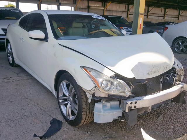 JNKCV64E78M126379 - 2008 INFINITI G37 BASE WHITE photo 1