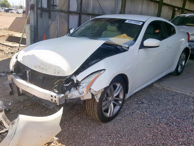 JNKCV64E78M126379 - 2008 INFINITI G37 BASE WHITE photo 2