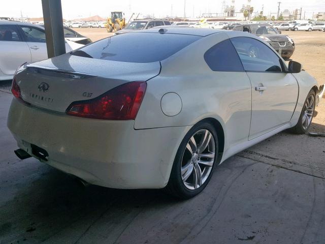 JNKCV64E78M126379 - 2008 INFINITI G37 BASE WHITE photo 4