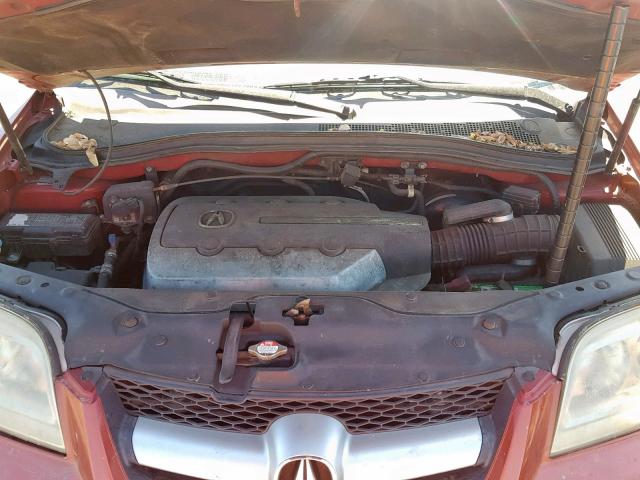 2HNYD18796H516600 - 2006 ACURA MDX TOURIN MAROON photo 7