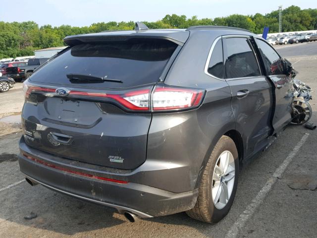 2FMPK3J9XJBB39040 - 2018 FORD EDGE SEL GRAY photo 4