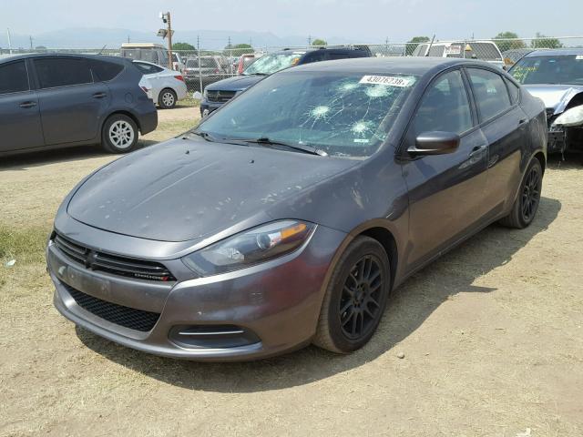 1C3CDFBB8GD762311 - 2016 DODGE DART SXT GRAY photo 2