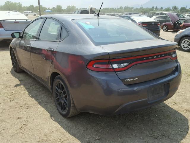 1C3CDFBB8GD762311 - 2016 DODGE DART SXT GRAY photo 3