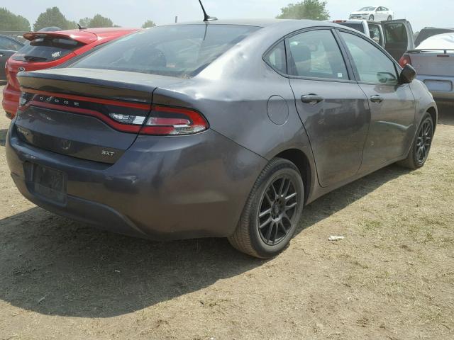 1C3CDFBB8GD762311 - 2016 DODGE DART SXT GRAY photo 4