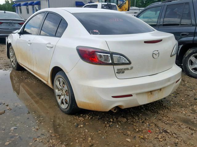 JM1BL1TF4D1843060 - 2013 MAZDA 3 I WHITE photo 3