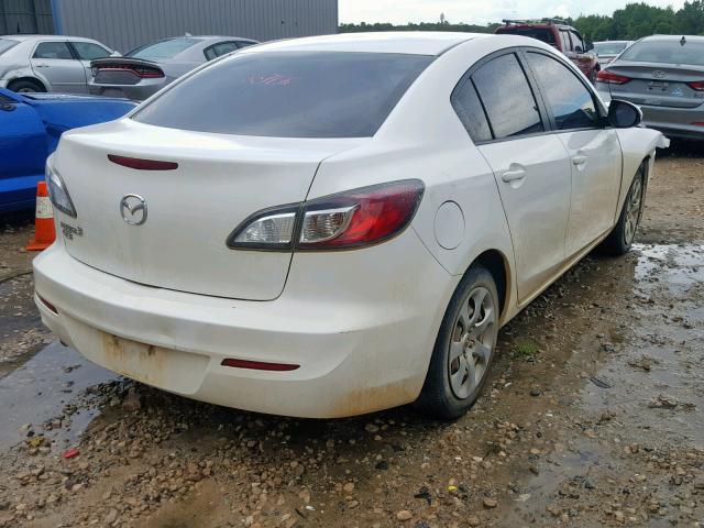 JM1BL1TF4D1843060 - 2013 MAZDA 3 I WHITE photo 4