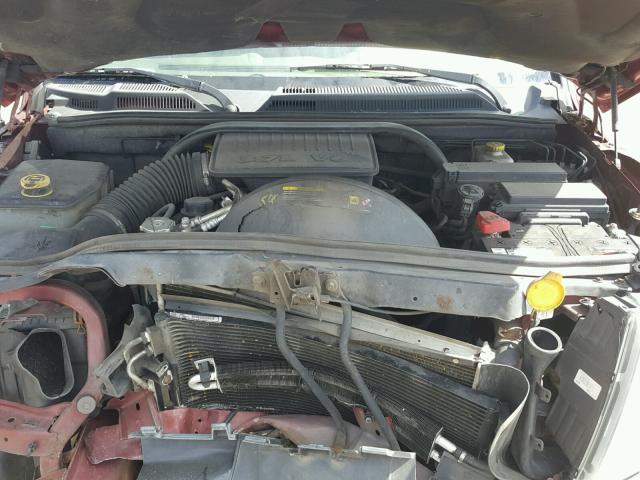 1J8HG48K67C527585 - 2007 JEEP COMMANDER MAROON photo 7