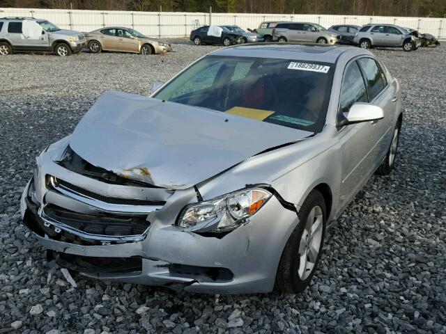 1G1ZC5EU3CF123180 - 2012 CHEVROLET MALIBU SILVER photo 2