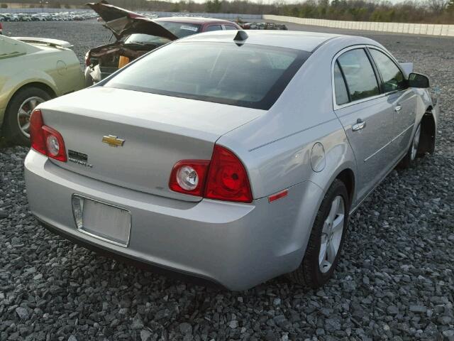 1G1ZC5EU3CF123180 - 2012 CHEVROLET MALIBU SILVER photo 4