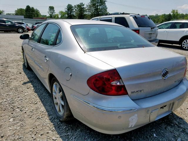 2G4WE567551226278 - 2005 BUICK LACROSSE C SILVER photo 3