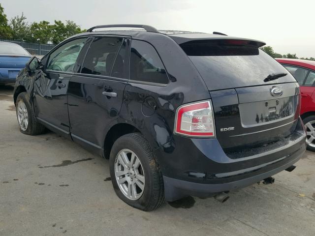 2FMDK36C37BA91493 - 2007 FORD EDGE SE BLACK photo 3