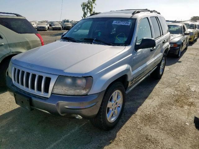 1J4GX48J14C301373 - 2004 JEEP GRAND CHER GRAY photo 2