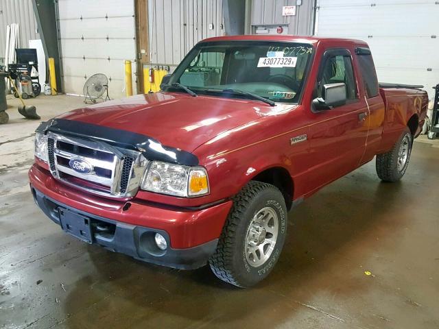 1FTLR4FE2APA19882 - 2010 FORD RANGER SUP RED photo 2