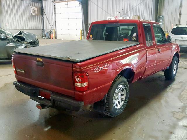 1FTLR4FE2APA19882 - 2010 FORD RANGER SUP RED photo 4