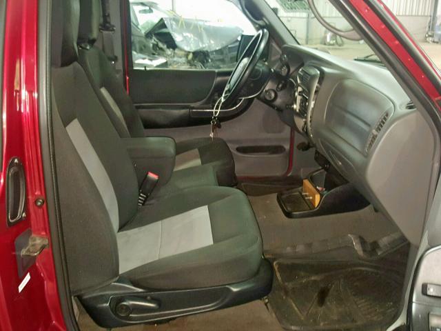 1FTLR4FE2APA19882 - 2010 FORD RANGER SUP RED photo 5