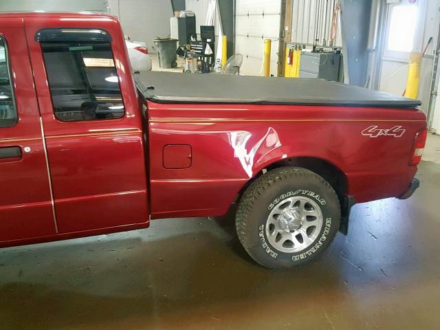 1FTLR4FE2APA19882 - 2010 FORD RANGER SUP RED photo 9