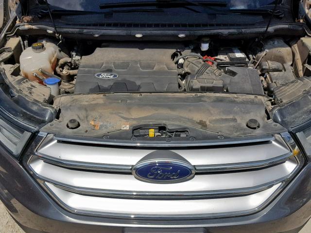 2FMTK3G81FBB60136 - 2015 FORD EDGE SE GRAY photo 7