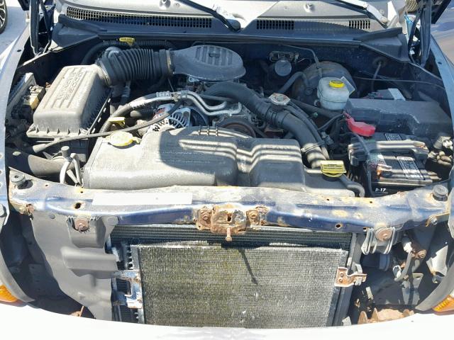 1D7HG38X93S288715 - 2003 DODGE DAKOTA QUA BLUE photo 7