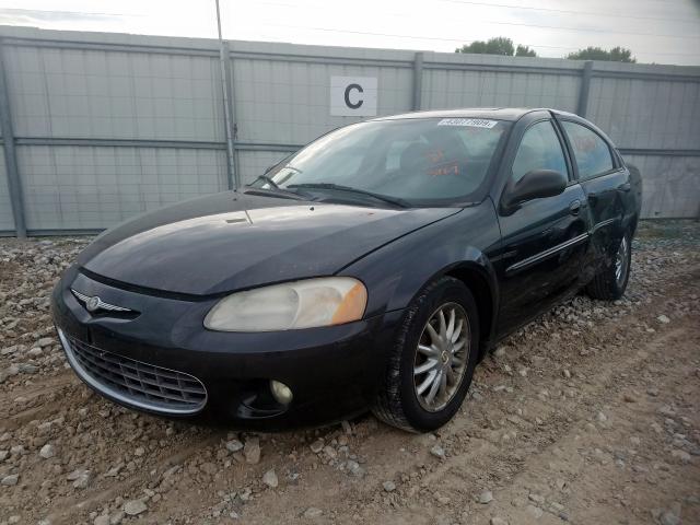 1C3EL56R63N523969 - 2003 CHRYSLER SEBRING LX BLACK photo 2