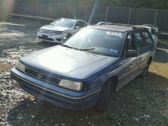 JF1BJ6324LK928737 - 1990 SUBARU LEGACY L BLUE photo 2