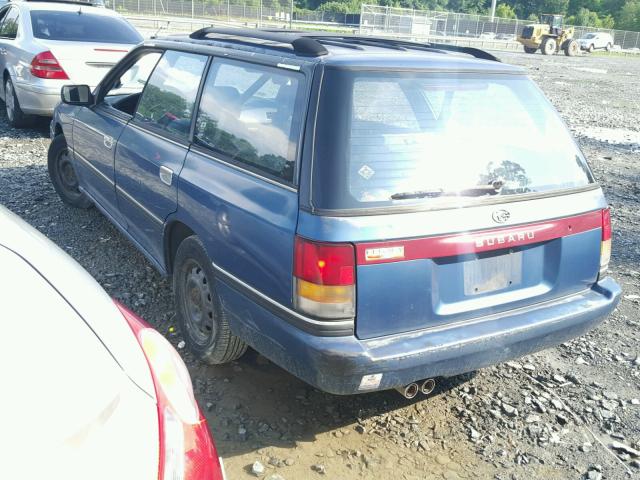 JF1BJ6324LK928737 - 1990 SUBARU LEGACY L BLUE photo 3