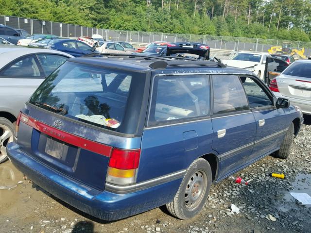 JF1BJ6324LK928737 - 1990 SUBARU LEGACY L BLUE photo 4