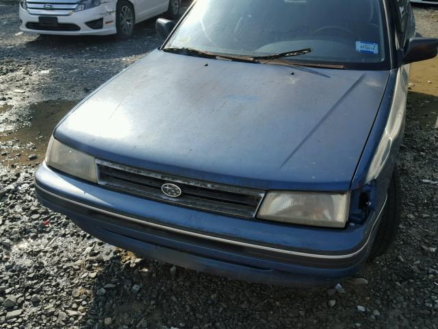 JF1BJ6324LK928737 - 1990 SUBARU LEGACY L BLUE photo 9