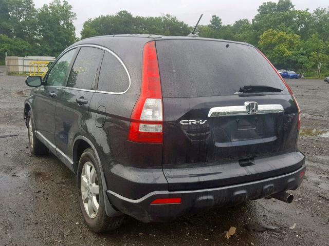 5J6RE48748L018653 - 2008 HONDA CR-V EXL BLACK photo 3