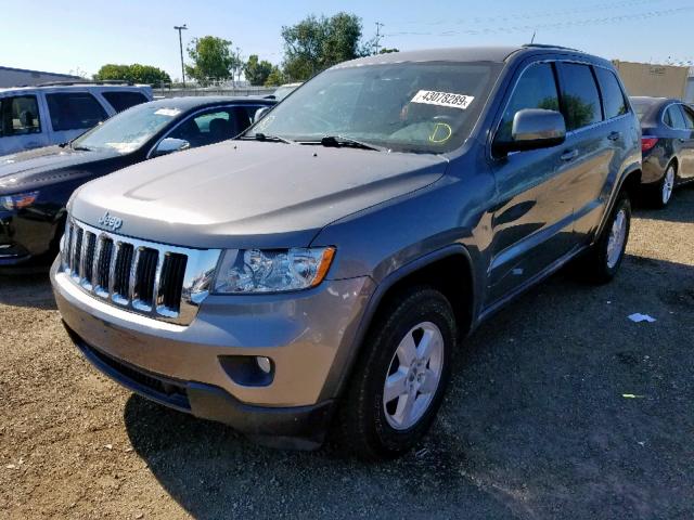 1C4RJEAG4CC201769 - 2012 JEEP GRAND CHER GRAY photo 2