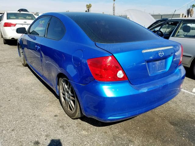 JTKDE167460138722 - 2006 TOYOTA SCION TC ლურჯი ფოტო 3