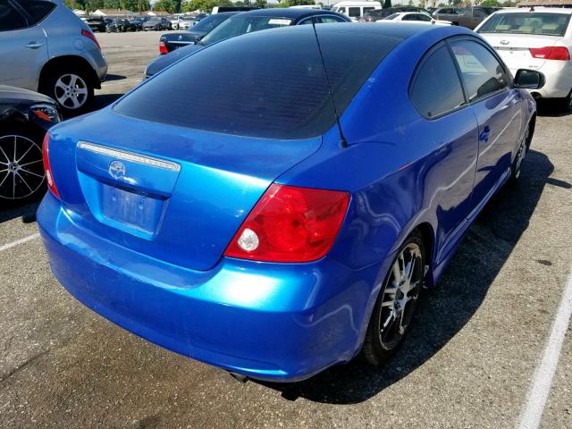 JTKDE167460138722 - 2006 TOYOTA SCION TC ლურჯი ფოტო 4
