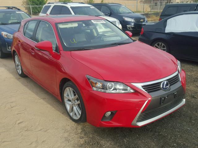 JTHKD5BH4F2225711 - 2015 LEXUS CT 200 RED photo 1