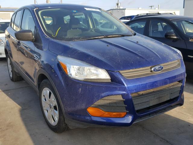 1FMCU0F71EUB28829 - 2014 FORD ESCAPE S BLUE photo 1