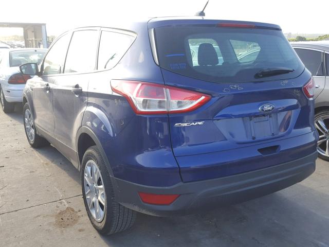 1FMCU0F71EUB28829 - 2014 FORD ESCAPE S BLUE photo 3