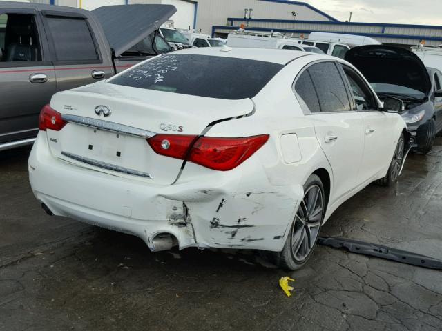 JN1BV7AR6EM692381 - 2014 INFINITI Q50 BASE WHITE photo 4