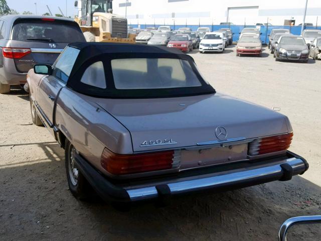 10704412061124 - 1980 MERCEDES-BENZ 450SL CREAM photo 3