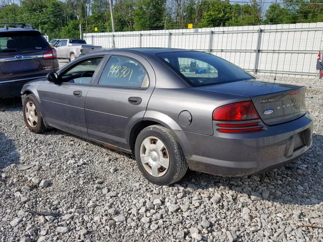 1B3EL36X44N137102 - 2004 DODGE STRATUS SE GRAY photo 3