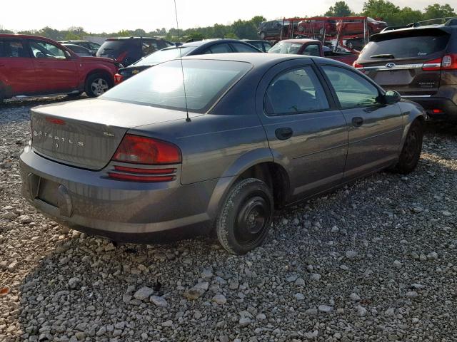 1B3EL36X44N137102 - 2004 DODGE STRATUS SE GRAY photo 4